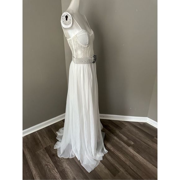 PATBO Belted Lace Bustier Dress - Picture 8 of 11